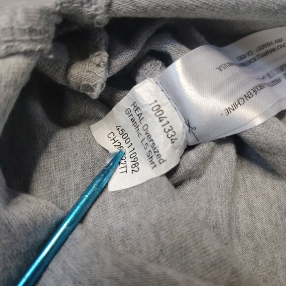 Ariat REAL Oversized Graphic Shirt Womens Size XXL Gray Aztec Western - Picture 11 of 13